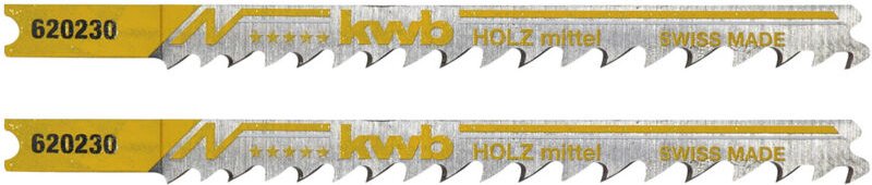 KWB Stichsägeblätter, Holzbearbeitung, HCS, mittel - 620230