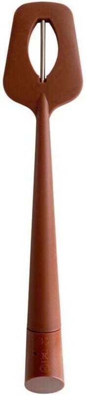 SNQ - Tragbares Löffelthermometer, Silikonschaber, langer Spatel, digitales Lebensmittelthermometer für Schokolade, Crem...