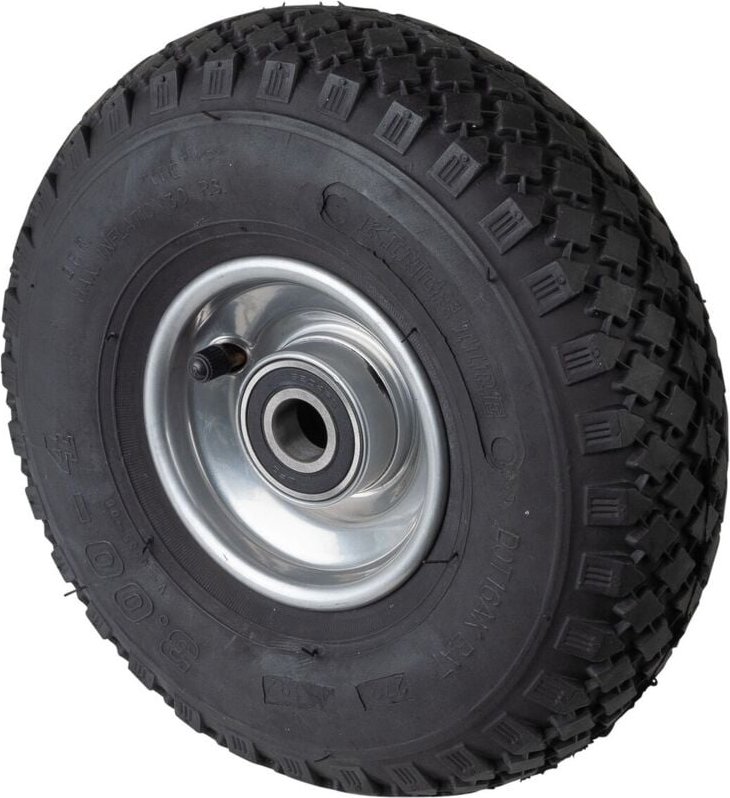 Bs Rollen - bs Luftrad C95, Rad-Ø 260 mm, Radbreite 85 mm, Tragkr. 170 kg, Kugellager, Lauffl. Gummi schwarz, Stollenpro...