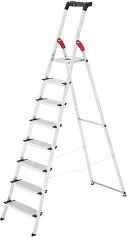 Stehleiter 3 Stufen - Maximale Arbeitshöhe 3.72m - 8818-001