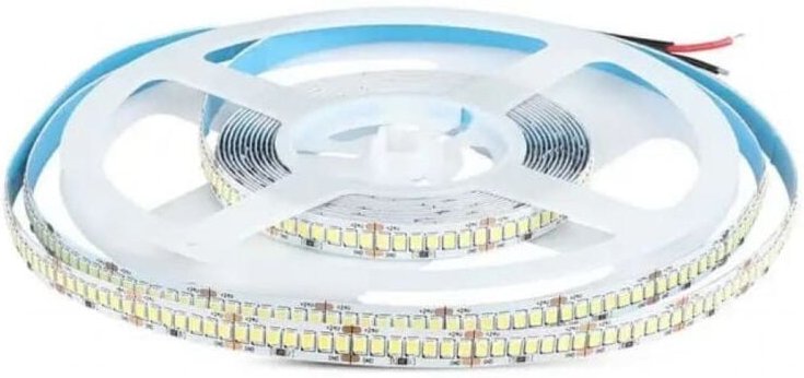 V-tac - Streifen led SMD2835 18W/m 5m 238 LED/m 135LM/W 24V Naturweiß IP20 10mm