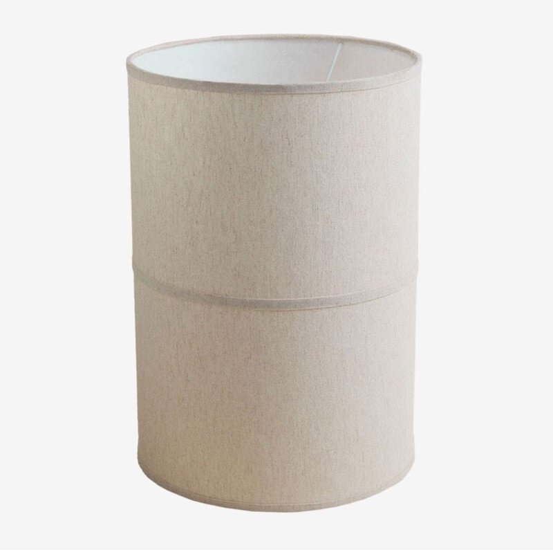 Thumbnail - SKLUM Olinda Lampenschirm aus recycelter Baumwolle Gardenia Weiß Ø30 cm