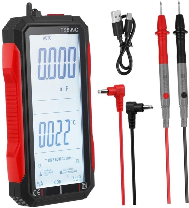 Dolaso - Stift-Multimeter-Tester, der Ampere misst, digitales Multimeter, Kfz-Digitalmultimeter, Amperemeter-Tester, Det...