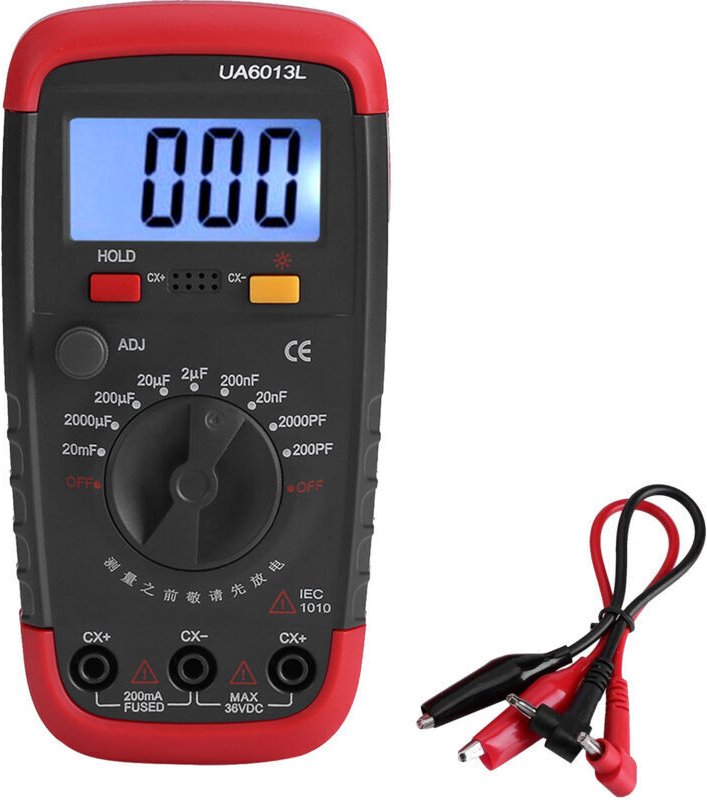 Digitales batteriebetriebenes Kondensatormessgerät 6013L mit LCD-Anzeige