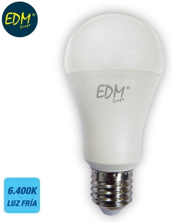 EDM - Standard LED-Glühbirne E27 20 w 2200 lm 6400 k Kaltlicht Ø6,5 x 12,4 cm
