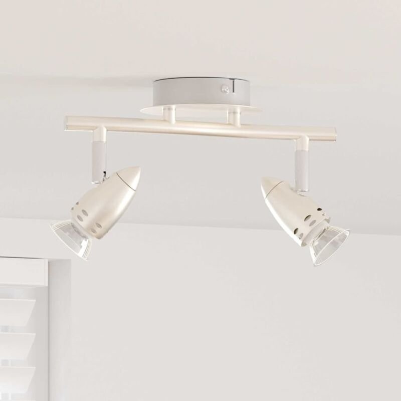 Deckenstrahler Mattnickel 27 x 14 x 12 cm Stahl Vidaxl