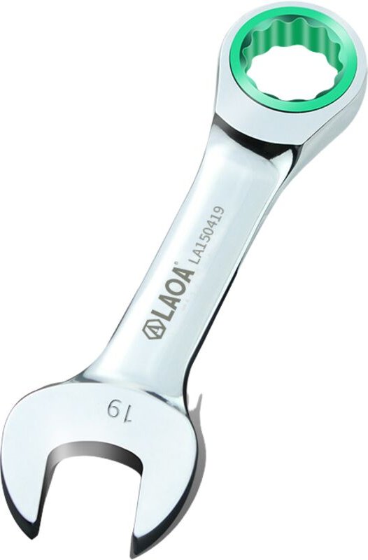 DOLASO Kurzer Ratschenschlüssel, verstellbarer Mini-Schraubenschlüssel CR-V 5,5–9 mm, Schraubenschlüssel für Auto-Auto-E...