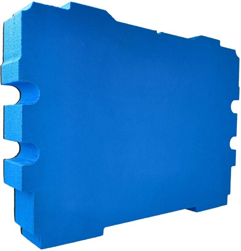 Thumbnail - Schaumstoffeinlage kompatibel mit Festool Systainer t-loc Werkzeugkoffer - Hartschaum, 61 mm Blau - Vhbw