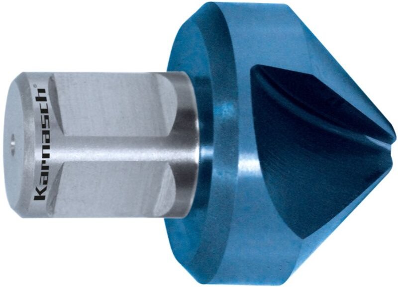 Karnasch - Kegelsenker hss-xe 90 Grad Blue-tec-Beschichtet 3-Schneiden 25 mm
