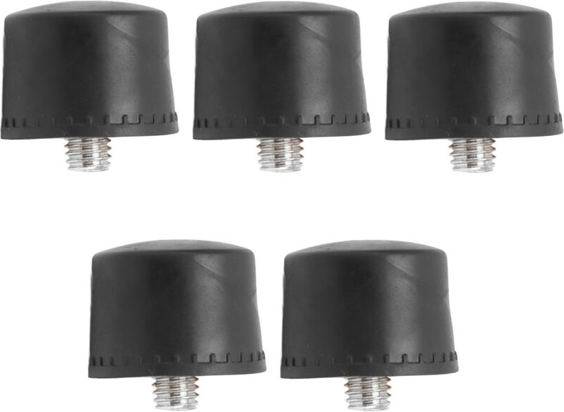 Hergestellt aus weichem Gummi, robuste und rutschfeste Gummihammerkopfspitzen mit Schraubbefestigungsknopf, der beste Er...