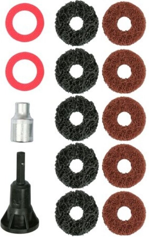 Yato YT-25384, Bürste und Rad de Draht, Reinigung de Metalloberflächen, schwere Ausführung, 14 Stück.