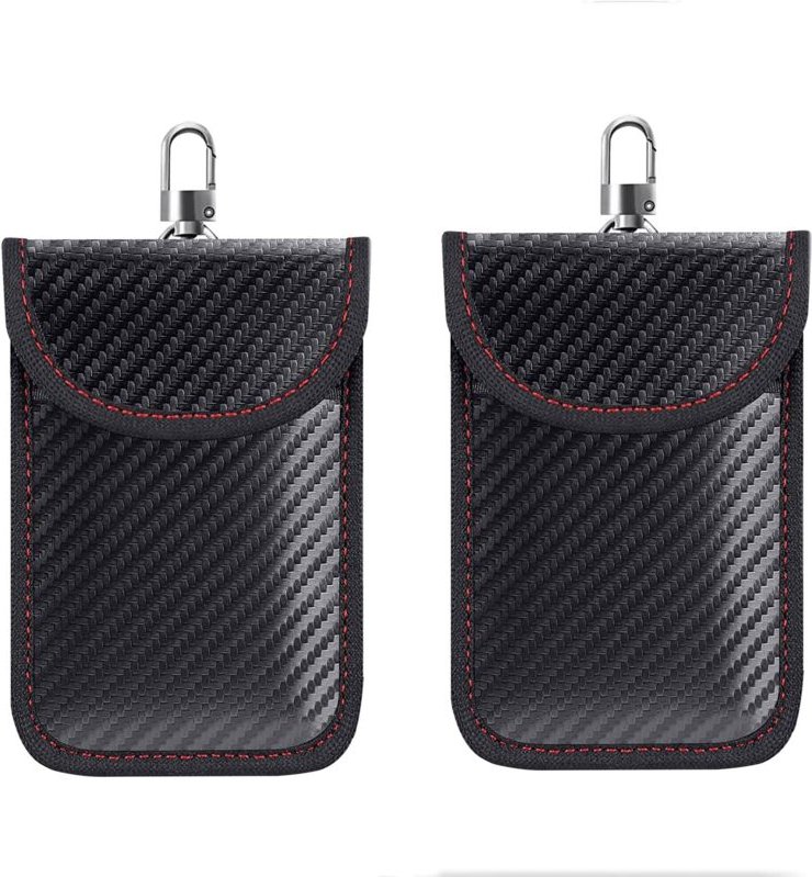 Schlüsseletuis (2 Stück), universal, 19,5x9 cm, schwarz