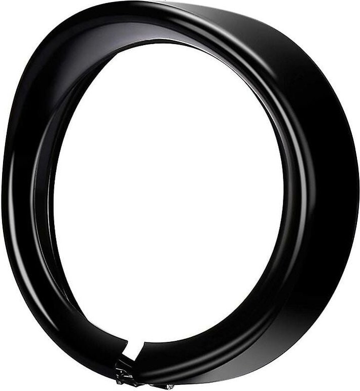 Woosien - Scheinwerfer-Zierring, 7 Zoll, schwarzer Visiertyp, Motorrad-Zierring für Softail Street Glide Road King