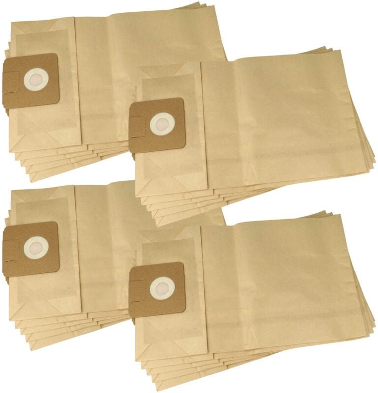20x Staubbeutel kompatibel mit Wetrok Picovac Staubsauger - Filterpapier, ta 1, 40cm x 24cm braun - Vhbw