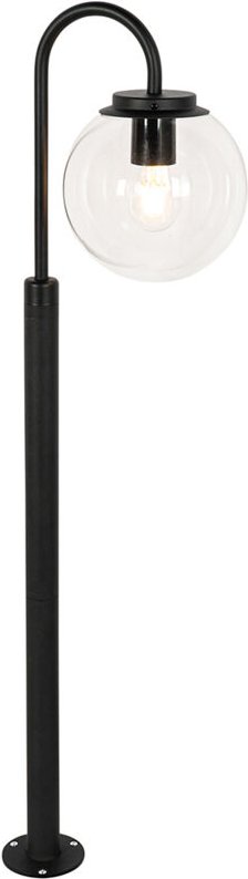 Moderne Laterne schwarz mit Klarglas 104 cm IP44 - Sfera