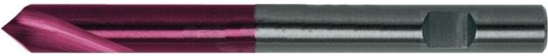 VHM-NC-Anbohrer mit zylindrischem Schaft TiAlN 90° FORUM 8 mm