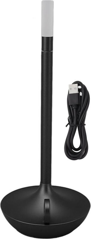 Kabellose Tischlampe, innovative Kerzenform, 3 Helligkeitsstufen, dimmbar, wiederaufladbar, LED-Schreibtischlampe, Schwa...