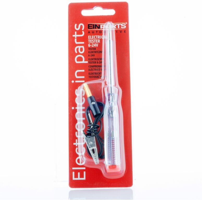Professioneller 6V-24V Kfz-Stromkreistester mit Krokodilklemme