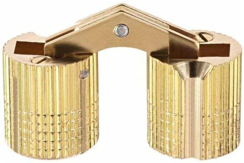 Ulisem, zylindrisches Scharnier, unsichtbares Scharnier für Türen, Schränke, Möbel, 14 mm, 180 ° Öffnungswinkel, 2 Stück