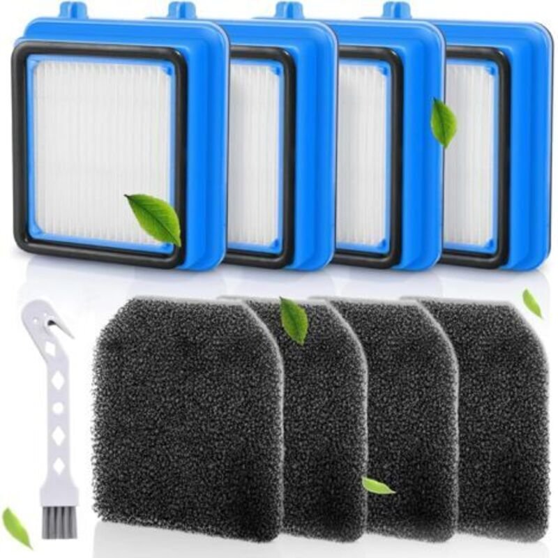 Filter für Electrolux Staubsauger, 4 Stück Staubsaugerfilter Ersatz für Q6 Q7 Q8 WQ61 WQ71 WQ81 (mit Reinigungsbürste)