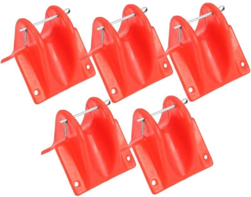 Dicke rote Schutzhülle aus Polyethylen für Abseilgerät für Sicherheitsseile im Außenbereich