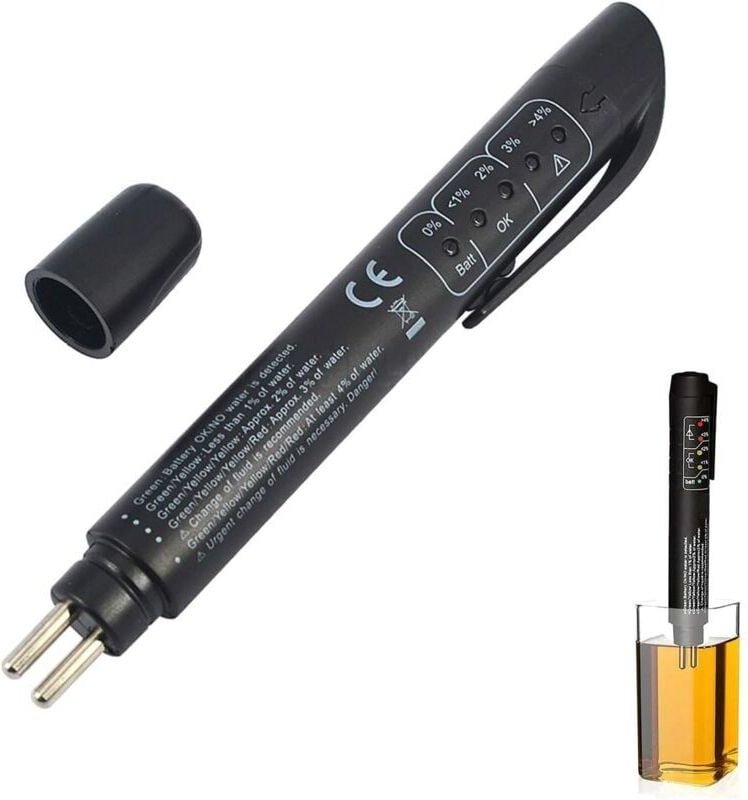 ZVD Bremsflüssigkeitstester, Auto-Bremsflüssigkeitstester, Bremsflüssigkeitstesterstift, Digitaler Bremsflüssigkeitstest...