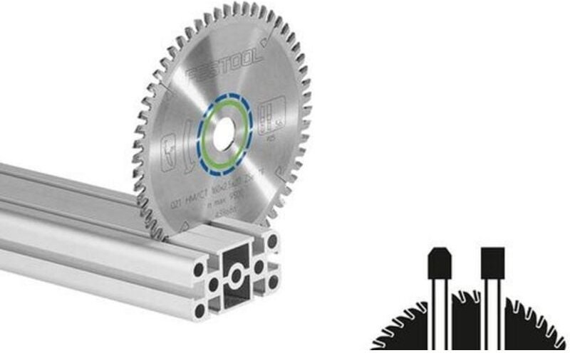 Kreissägeblatt hw 225x2,6x30 TF68 aluminium/plastics - Festool