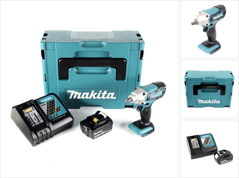 Makita DTW 190 RF1J 18V Li-Ion Akku Schlagschrauber im Makpac - mit 1x 3,0 Ah Akku, 1x Schnell Ladegerä