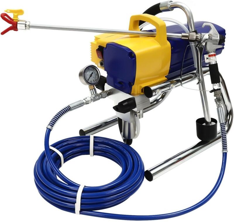 1.8L/Min Airless Farbsprühgerät Spritzmaschine Paint Lackiergerät Spritzlackiermaschine Spritzpistole Airlessgerät Sprit...