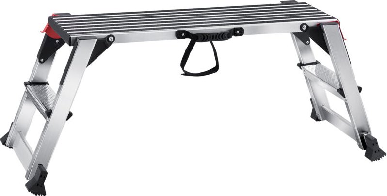 Mophorn - vevor Alu Arbeitsplattform Klappwerkbank 100x30x48,7cm Arbeitsbühne 200kg Tragfähigkeit Trittbank mit Sicherhe...