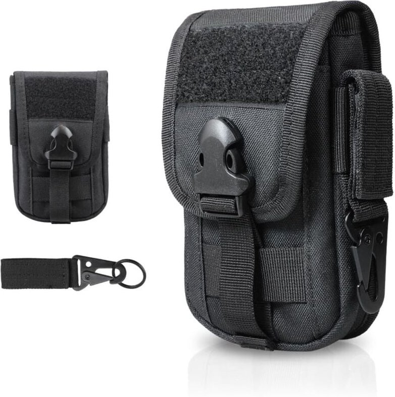 Taktische Handytasche, Gürteltasche für Herren, Molle-EDC-Tasche, Militär-Handyhülle, Mini-Taktikgürteltasche für Outdoo...