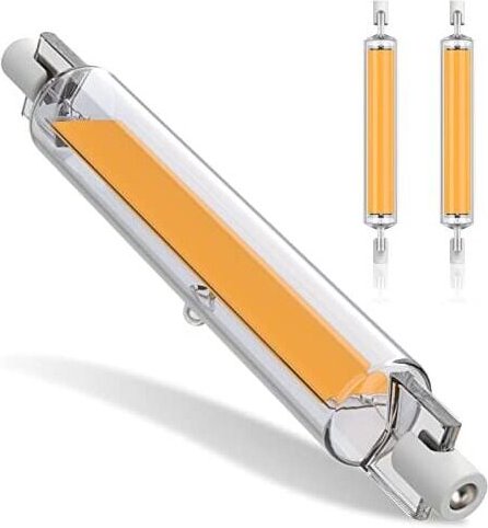 R7S 118 mm 20 w dimmbare LED-Lampe, Warmweiß 3000 k 3000 lm, linearer Ersatz für Halogenlampe J118 20 w, 360-Grad-Beleuc...