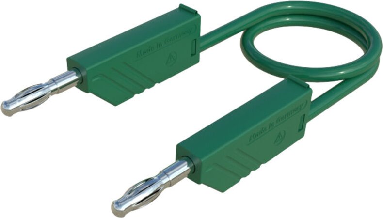 Co mln 25/1 Messleitung Lamellenstecker 4 mm Lamellenstecker 4 mm 25.00 cm Grün 1 St. - Sks Hirschmann