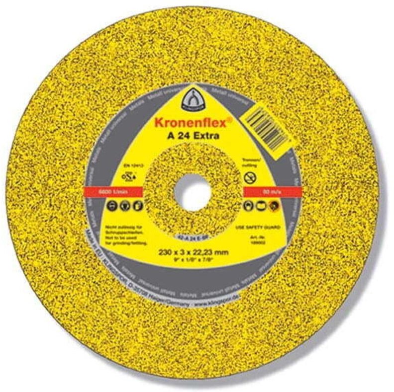 Klingspor - Trennscheibe a 24 Extra D230xB2mm Bohrung 22,23mm mittelhart GER-Form max.Drehzahl 6600U/min