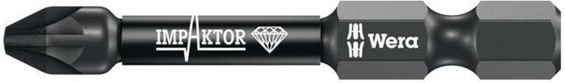 Thumbnail - Impaktor Bit für Pozidriv, 1/4 Zoll e 6,3 Set, Kreuzschlitzgröße: 2 5 Stk - Wera