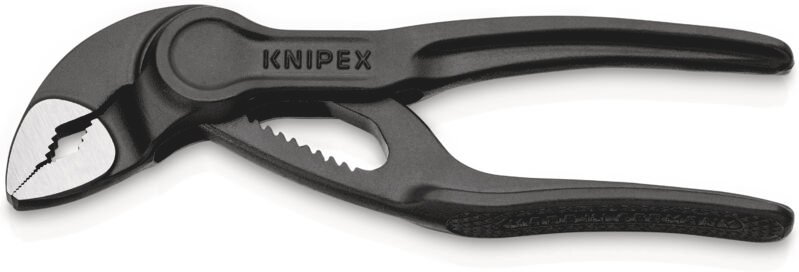 Knipex - Wasserpumpenzange Cobra 87 00 100 grau atramentiert, 100 mm