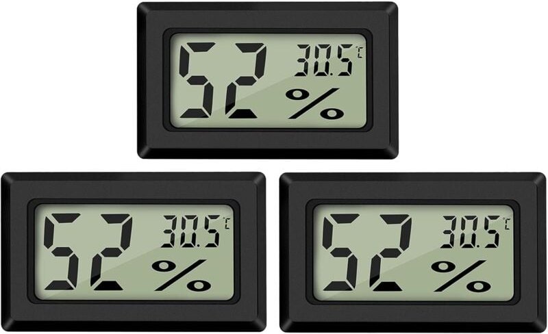 Fei Yu - Mini-Digital-LCD-Thermometer, Hygrometer, Temperatur, Luftfeuchtigkeit -50–70 , 10–99 % relative Luftfeuchtigke...
