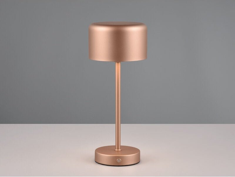 Reality Leuchten - Akku Tischleuchte jeff per usb aufladbar, Sensordimmer, Coffee, Höhe 30cm