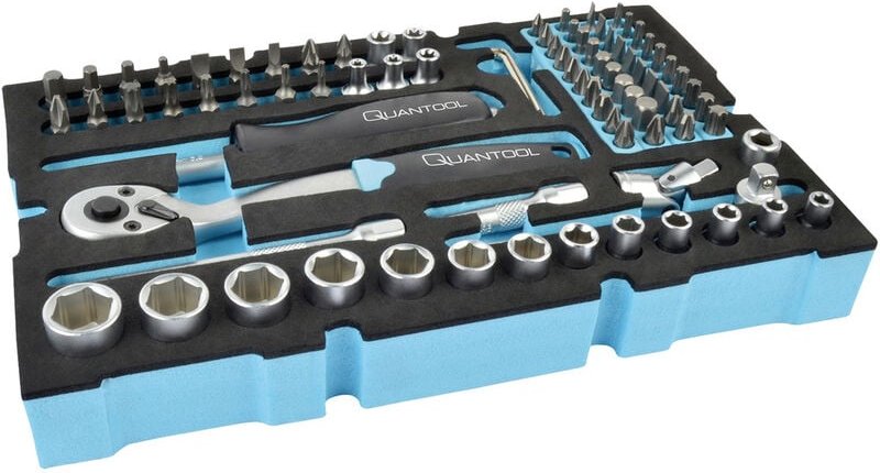 Brüder Mannesmann - quantool Steckschlüsselsatz 1/4' (6.3 mm) 85teilig Q25002