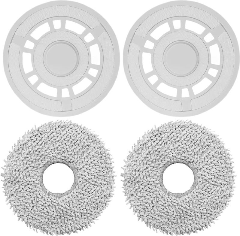 Reinigungstücher mit Zubehörhalter für Ecovacs Deebot T30C Omni, T50 Pro Omni, N30 Pro Omni, T30 Pro Omni, T30S Combo, T...