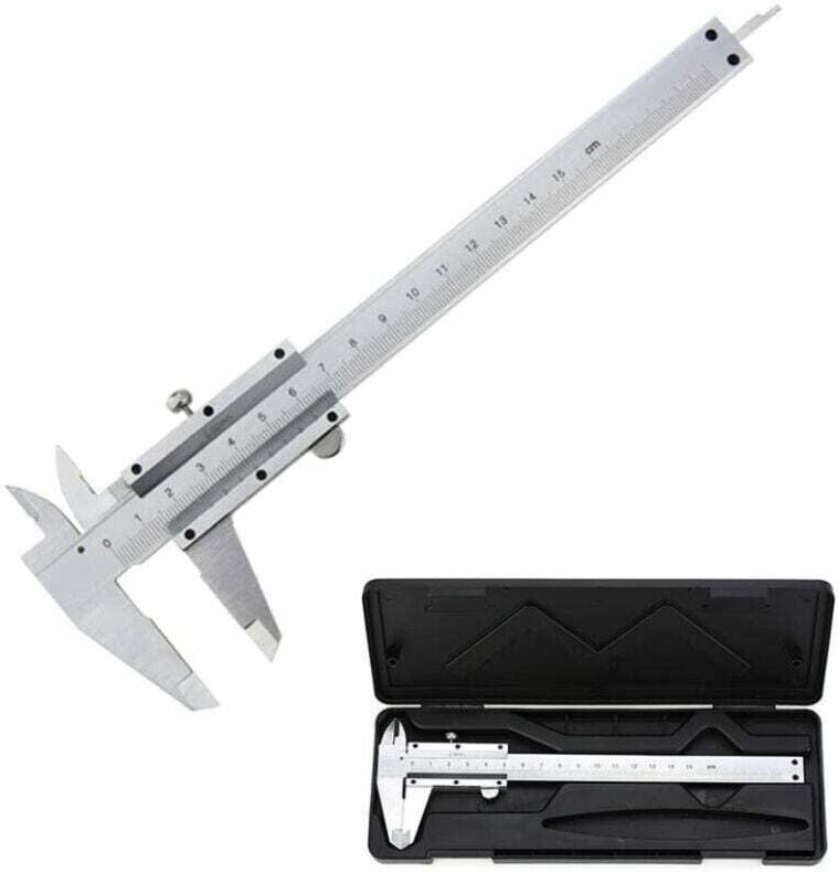 Pied à Coulisse, 150mm / 0.02mm Pied à Coulisse Vernier Analogique en Acier Inoxydable, Haute Précision Outil Micromètre...