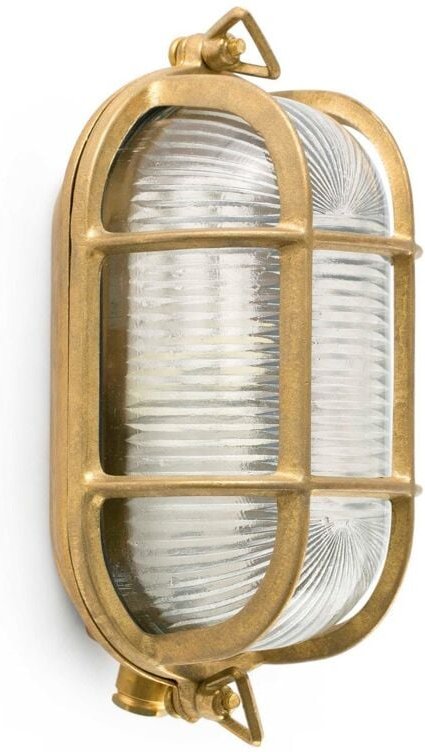Cabo, Außen Messing Wandleuchte Faro Barcelona