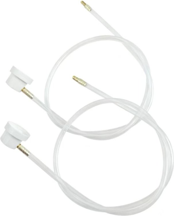 Set mit 2 weißen Aerosoldüsen mit Verlängerungsrohr für Kfz-Sprühdosen (männlich), Düsenfolie