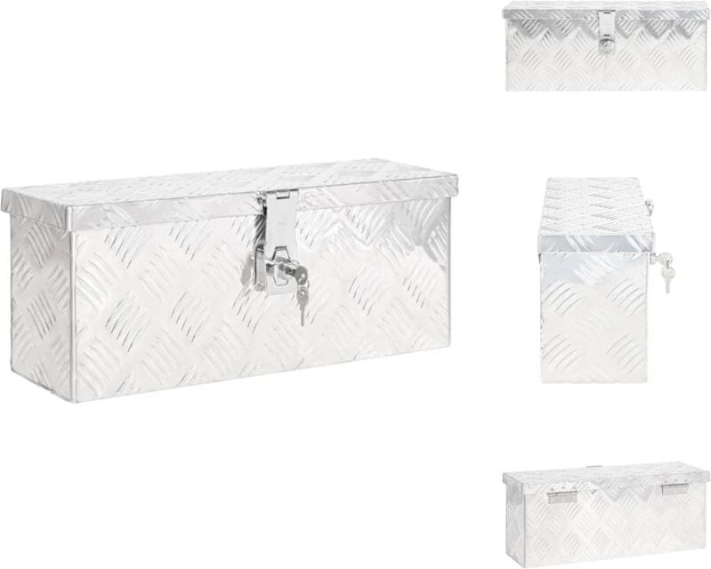 Werkzeugkästen - Living Aufbewahrungsbox Silbern 50x15x20,5 cm Aluminium - Silber