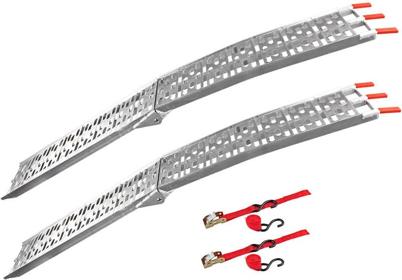 Alu Verladerampe Auffahrrampe Auffahrschiene DAR680 1 Paar, bis 340 kg pro Rampe