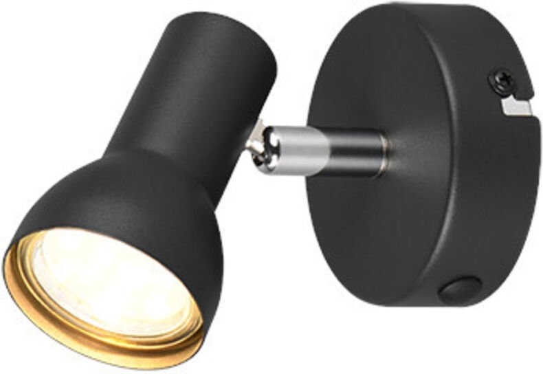 Reality - Deckenstrahler 1er Spot Cantar schwarz matt GU10 Deckenlampen & Kronleuchter