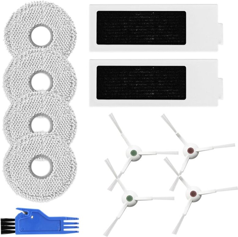 Zubehörset für T20 Omni/T20/T20 Max/T20 Pro Roboterstaubsauger. HEPA-Filter, Seitenbürsten, Wischtücher
