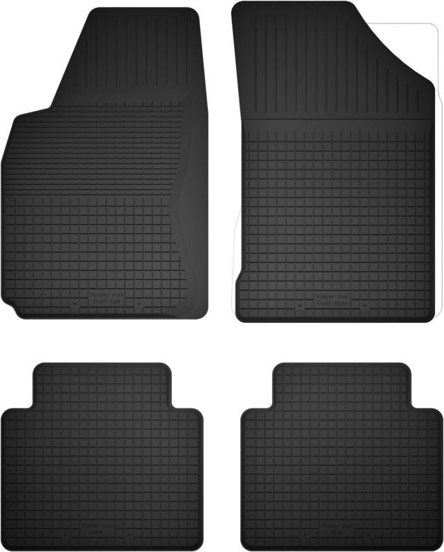 Satz mit 4 Gummifußmatten, universell passend für: Toyota Prius IV Schrägheck (ab 2017)