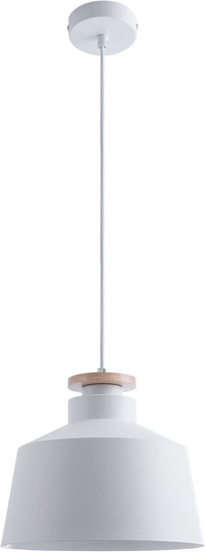 Paco Home - Pendelleuchte Hängelampe Esszimmer Küchenlampe Esstischlampe Skandinavisch E27 Design u, Weiß-Holz