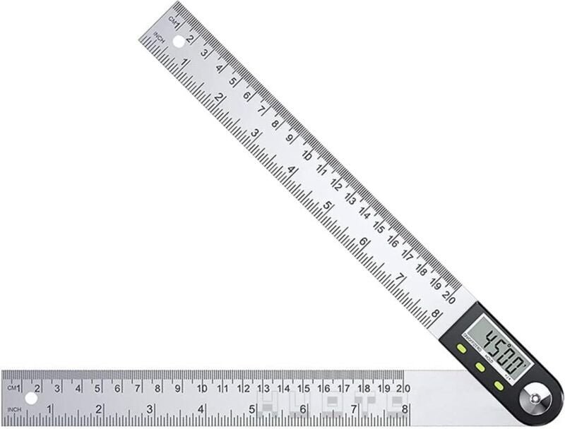 200 mm/300 mm/500 mm digitaler Winkelmesser, Neigungsmesser aus Edelstahl für Holz und Bau